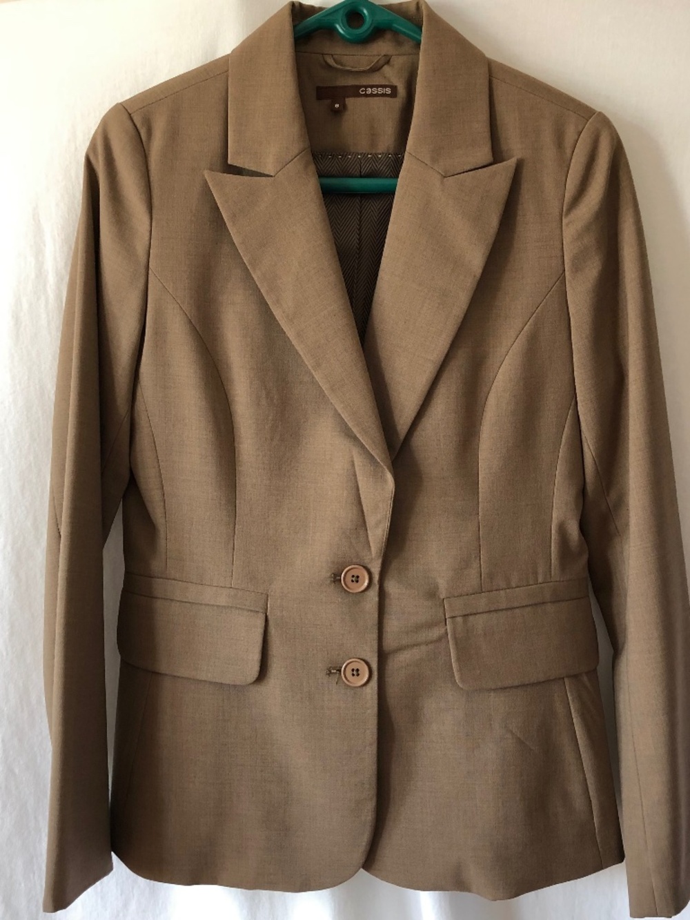 Mole Brown Wool Suit Jacket